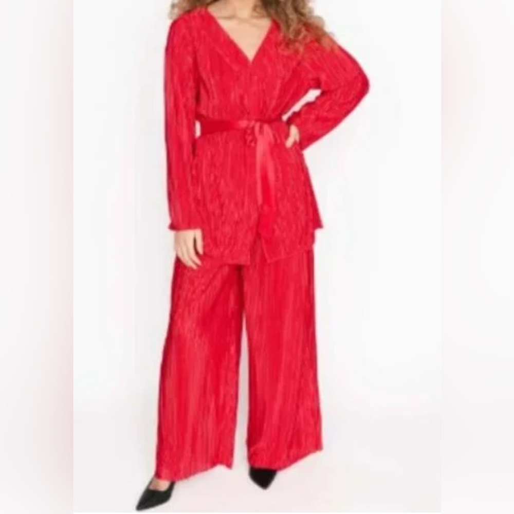Elegant Red Women's Jumpsuit